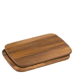 Lite serveringsbrett 2 stk 28x20 cm akasie