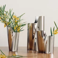 Lituus vase liten 22,8 cm blankt stål