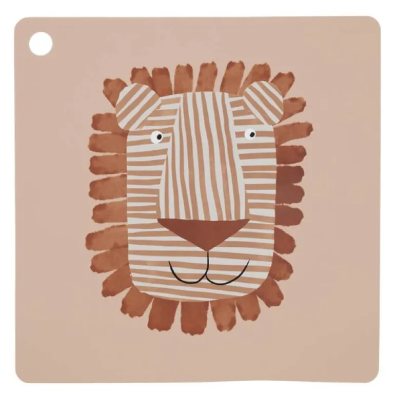 Lobo Løve bordbrikke 38 cm Caramel