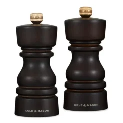London salt- og pepperkvern 13 cm 2 stk brun