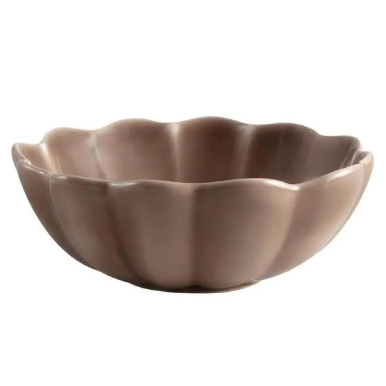 Lotus skål 16 cm brun