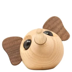 Louis elefant trefigur 5 cm valnøtt/ask