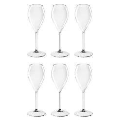 Lounge champagneglass 24 cl 6 stk tritanplast