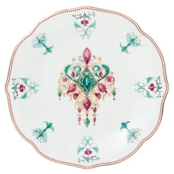 Lucia asjett 17 cm hvit/rød/grønn