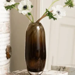 Lumo vase 30 cm brun