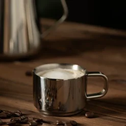 Lundi espressokopp 9 cl rustfritt stål