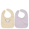 Lun Lun panda smekke 34x27 cm 2 stk Vanilla/Lavender