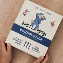 Lupo barnebestikk Emil 9 deler stål