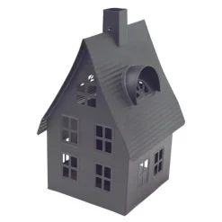 Luton lyshus 1 lys 23 cm svart