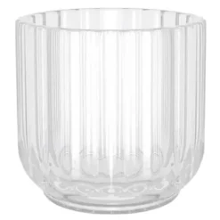 Lyngby lysestake 6,5 cm klart glass