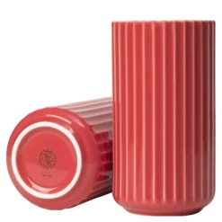 Lyngby vase 15,5 cm rød porselen