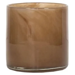 Lyric lyslykt 10x10 cm brown