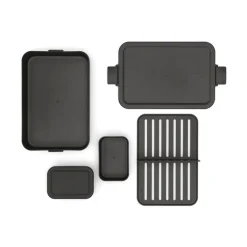 Make & Take Bento matboks 6,2x16,7x25,5 cm mørk grå