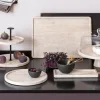 Manufacture Travertine serveringsfat 24,5 cm beige