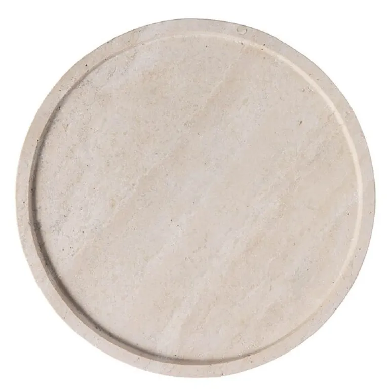 Manufacture Travertine serveringsfat 24,5 cm beige