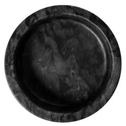 Marmor fat 12 cm svart
