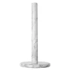 Marmor tørkerullholder 32 cm natur/hvit