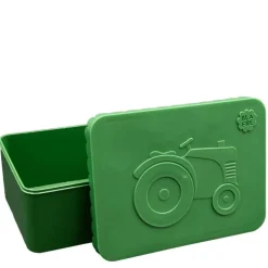 Matboks i plast ett rom 6x11x14 cm Traktor mørk grønn/mørk grønn