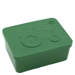 Matboks i plast ett rom 6x11x14 cm Traktor mørk grønn/mørk grønn