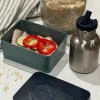 Matboks i plast ett rom 6x11x14 cm Traktor marineblå/blågrønn