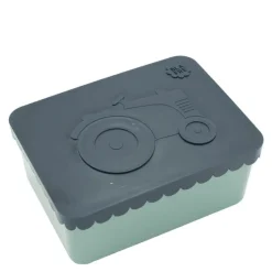 Matboks i plast ett rom 6x11x14 cm Traktor marineblå/blågrønn