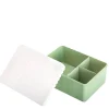 Matboks i plast treroms 7x14x19 cm Bjørn hvit