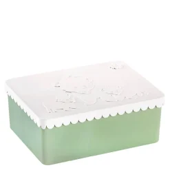 Matboks i plast treroms 7x14x19 cm Bjørn hvit