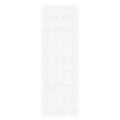 Medaljong bordløper 50x150 cm lys grå