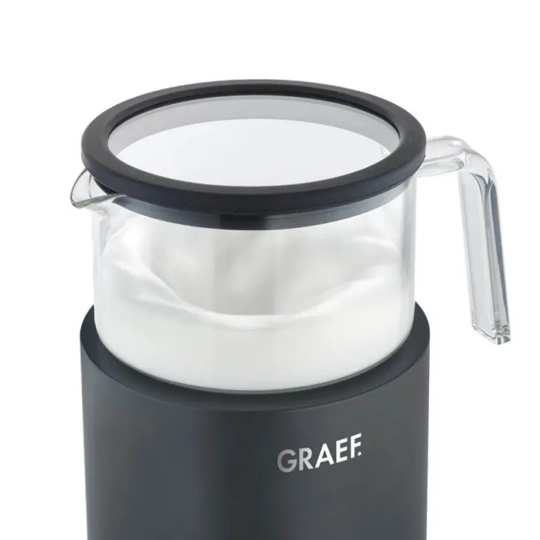 Melkeskummer med uttakbar glassbeholder 400 ml svart