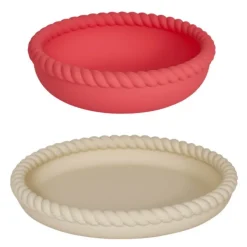 Mellow tallerken og bolle 18 cm Vanilla Cherry red