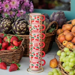 Mercato Della Frutta espressokopp 6,5 cl 6 stk rosa