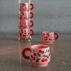 Mercato Della Frutta espressokopp 6,5 cl 6 stk rosa