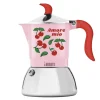 Mercato Della Frutta espressokanne 2 kopper induksjon rosa