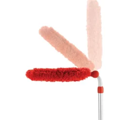 Mikrofiber støvkost m/teleskophåndtak svart