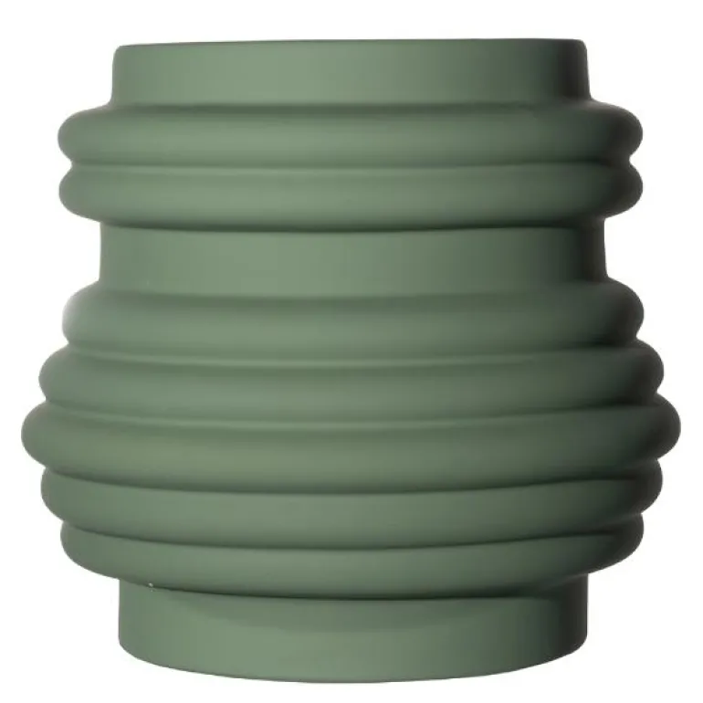 Mila vase 26,5x25 cm grønn