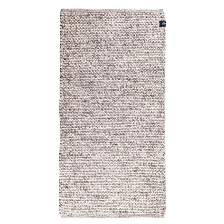 Milo ull gulvløper 70x140 cm melert gråbrun