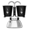 Mini Express espressokanne 2 kopper 100 ml stål