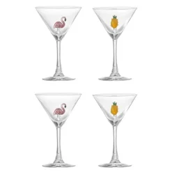 Misa cocktailglass 17cl 4 stk flamingo/ananas