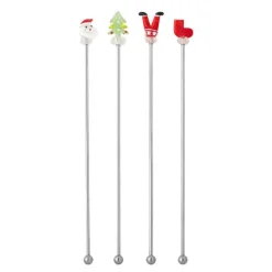 Misa cocktailpinner 12 cm 4 stk julemotiv
