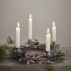Mistlia adventsstake 34x7 cm antikk grå