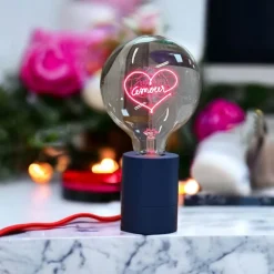 MITB lyspære LED 17 cm Amour rød