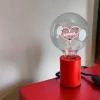 MITB Pop sokkel bordlampe 9 cm rød aluminium