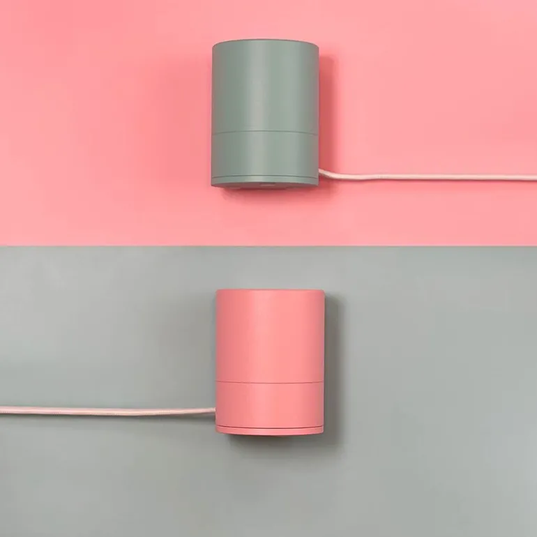 MITB Pop sokkel bordlampe 9 cm rosa aluminium