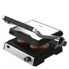 Møn Proff bord/paninigrill 2000W rustfritt stål/svart