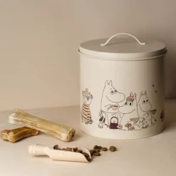 Moomin for Pets metallbokser 2 stk 19+21 cm beige