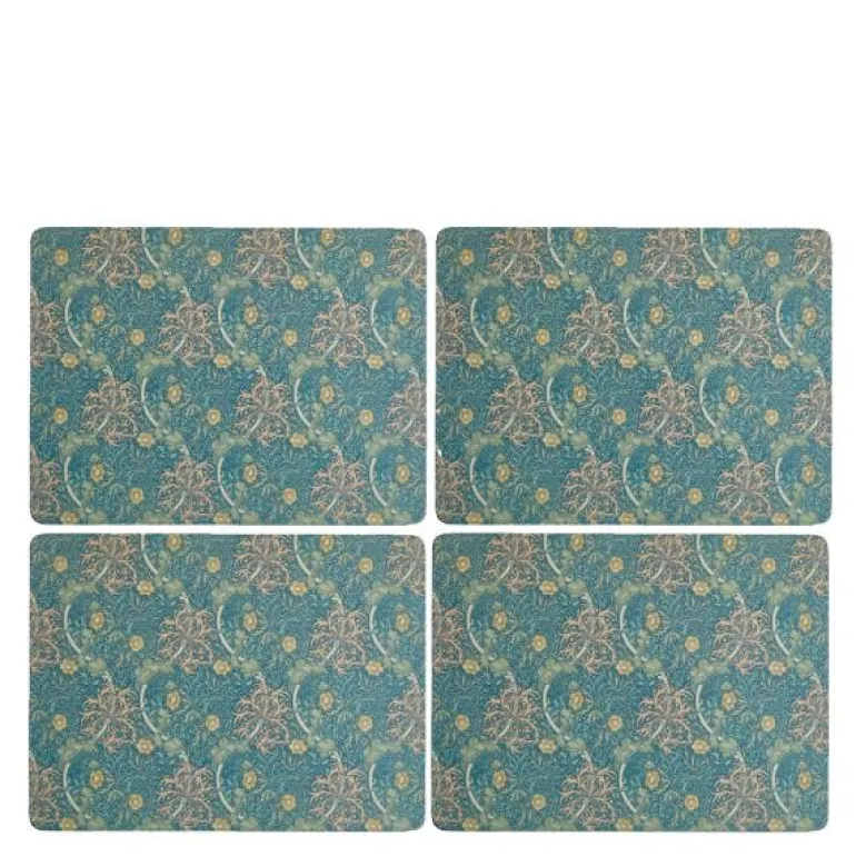 Morris & Co bordbrikke Seaweed 4 stk rød