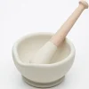 Morter og pistill 13 cm hvit