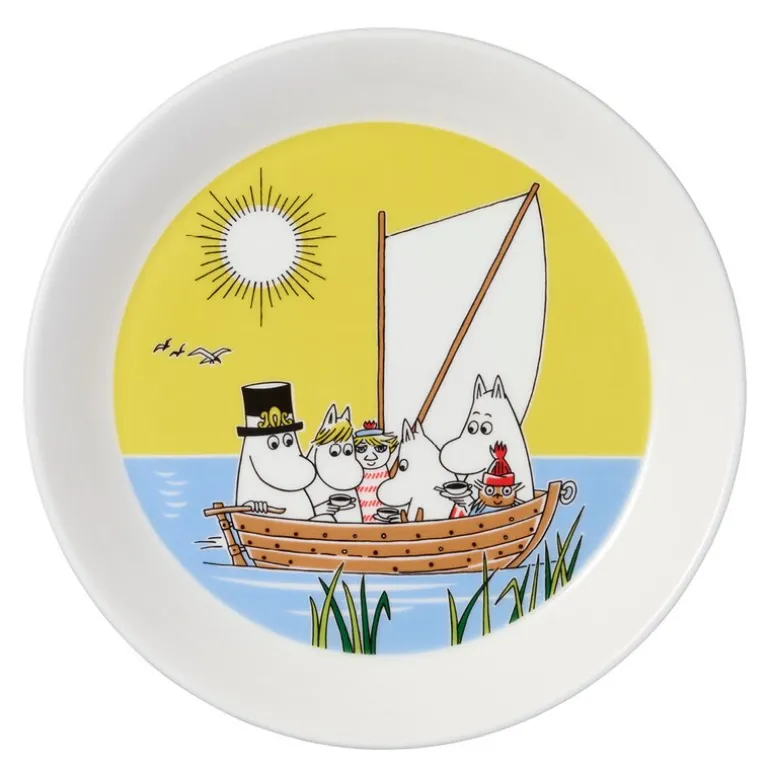Mummi asjett 19 cm 2 stk vinterbål & seiltur 2024
