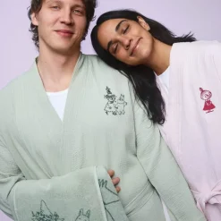 Mummi badekåpe musselin S/M rosa