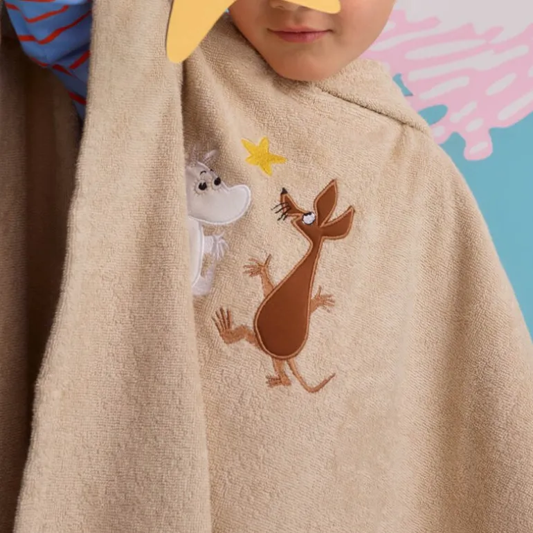 Mummi badeponcho barn Romeventyr beige